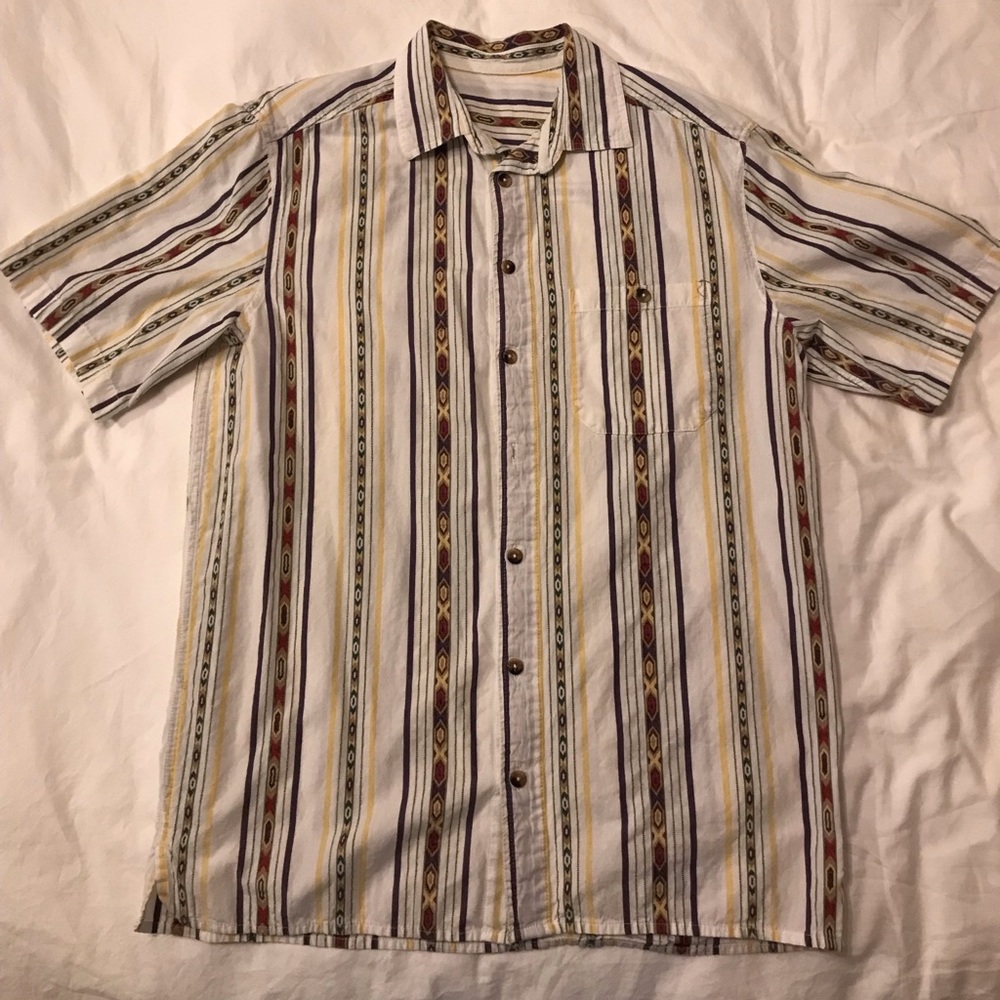 Striped button up shirt